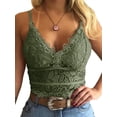 thumbnail image 1 of ZOELNIC Summer Lace Stitching Women V-Neck Sleeveless Tank Tops Camisole, 1 of 2