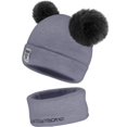 thumbnail image 1 of ZOELNIC Toddler Baby Soft Winter Warm Knitted Hat Earflap Beanie Scarf Set Caps- Gray, 1 of 12