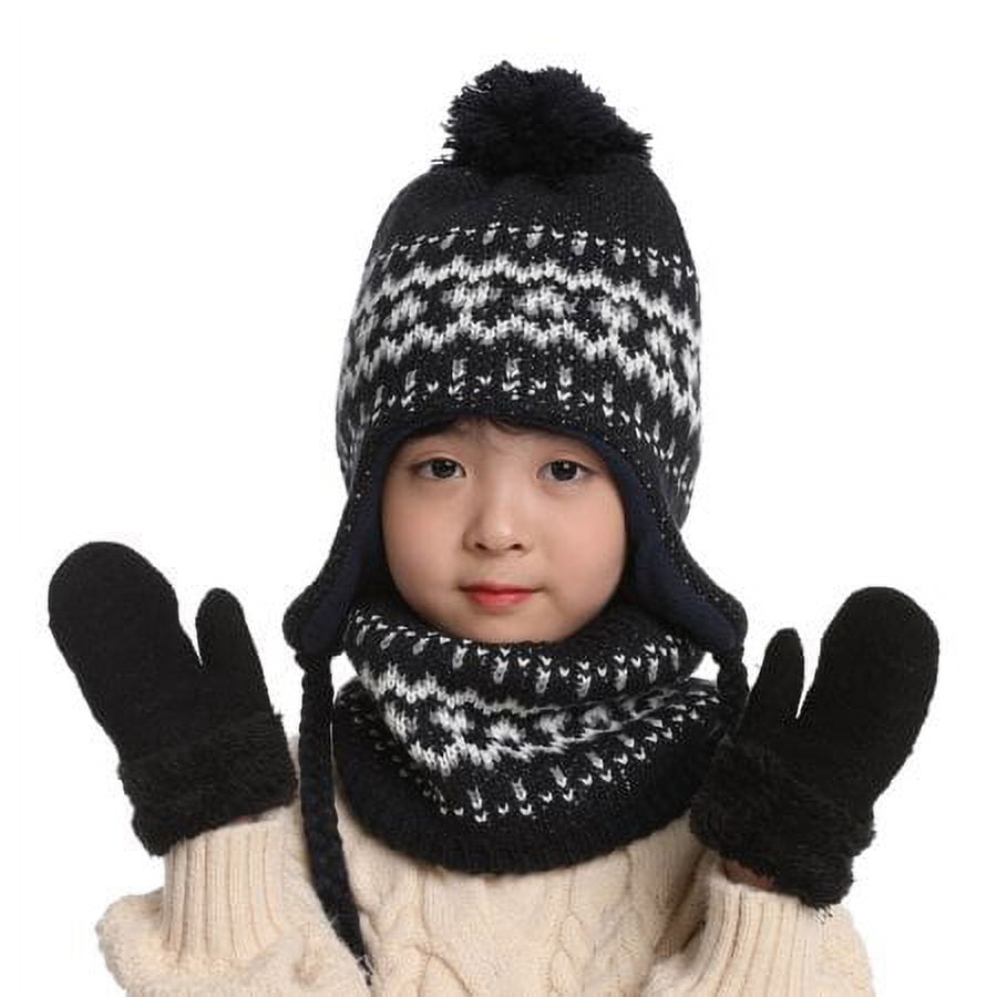 Childrens navy best sale hat and scarf