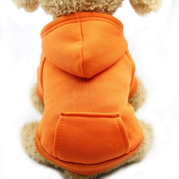 ZOELNIC Winter Dog Hoodie Sweaters with Pockets Warm Dog Clothes for Small Dogs Coat Clothing Puppy Cat Clothes