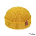 thumbnail image 1 of ZOELNIC Winter Warm Men Women Mini Fisherman Beanie Hat Knitted Ribbed Docker Skull Cap , Yellow, 1 of 5