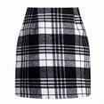 thumbnail image 1 of ZOELNIC Women's Bodycon Plaid Skirt High Waist Pencil Mini for Work & Casual, 2XL, 1 of 5