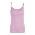 thumbnail image 1 of ZOELNIC Women's Sleeveless Adjustable Built In Bra Padded Bra Tank Tops Camisole, 1 of 6