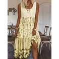thumbnail image 1 of ZOELNIC Women's Summer Midi Dress A-Line Sleeveless Flowy Tiered Tank Sundress Casual Beach Long Dress for Vacation, XL, 1 of 4