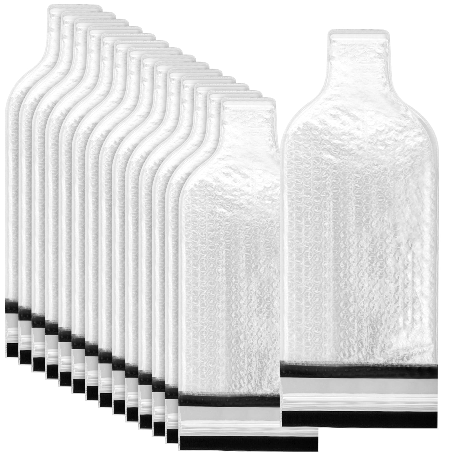 ZOENHOU 15 Packs Wine Bubble Protector Bag, Reusable Wine Bottle Travel Protector Sleeves Case for Travel