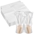 thumbnail image 1 of ZOENHOU 500 Pack 12.5 x 11 Inch Handle Drinking Poly Bag, 2 Cups Plastic Drink Packaging Bags, Portable Clear Drink Carrier for Delivery Take Out, Coffee, 1 of 6