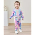 thumbnail image 1 of ZOEREA Toddler Baby Girls Clothes Outfits Long Sleeve Pullover Sweatshirt Tops + Pants Set Fall Winter Sweatsuits 1-6T, 1 of 6
