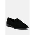 thumbnail image 1 of ZOFIA Black Suede Penny Loafers, 1 of 6