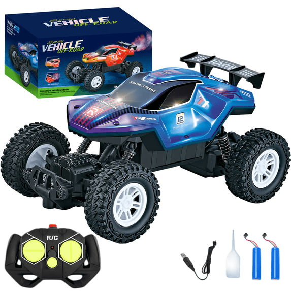 ZOGYMOZ Monster Truck Rc Cars, 2.4 GHz All-Terrain Remote Control Car, 20KM/H Off-Road Vehicle with 2 Battery