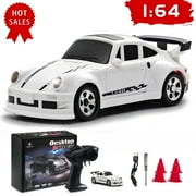 ZOGYMOZ 1:64 RC Drift Car, Mini RC Car, 2.4GHz 4WD High Speed Remote Control Cars, Toys for boys, White