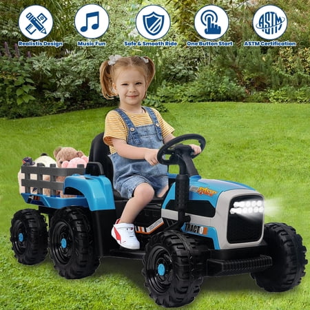 ZOGYMOZ 12 V Kids Ride on Car with Remote Control, Electric Car for Kids, 3 Speed Adjustable