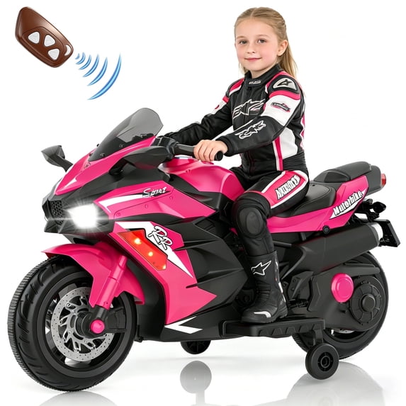 ZOGYMOZ 12V Kids Motorcycle, Electric Dirt Bike, Powered Ride ons Toys with Remote control, Bluetooth Music