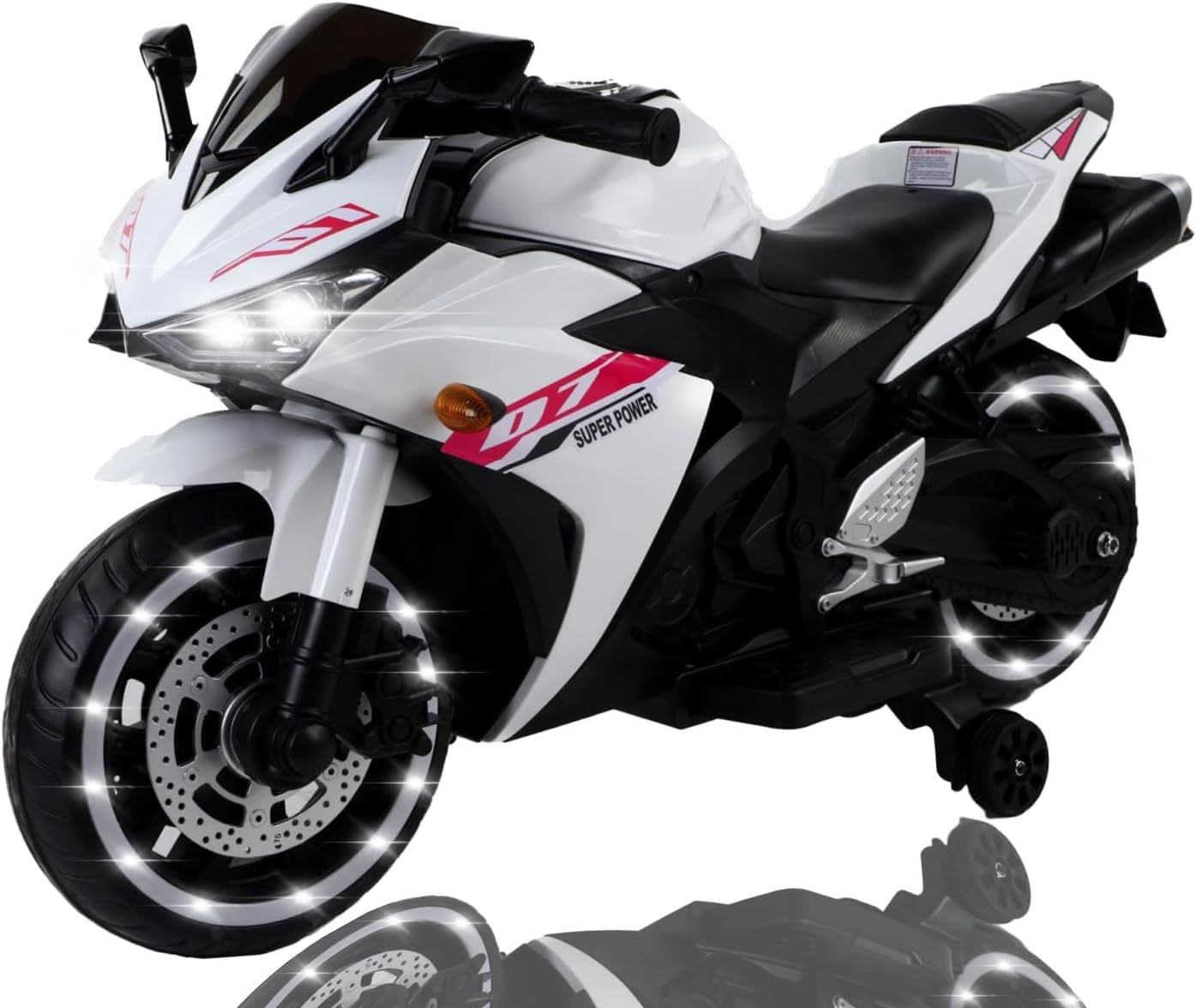 ZOGYMOZ Kids Motorcycle,12V Kids Electric Motorcycle with Training