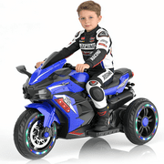 Zogymoz 12V Electric Motorcycle for Kids, Powered Ride on Motorcycle with LED Lights, Bluetooth Music