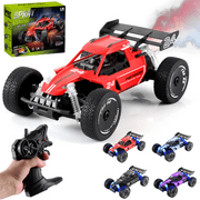 ZOGYMOZ 20Mph Remote Control Cars with Spray, 1:18 High Speed RC Cars Toys for Kids, 2.4 Ghz Off Road Monster RC Truck for Boys Ages 5+,  Red