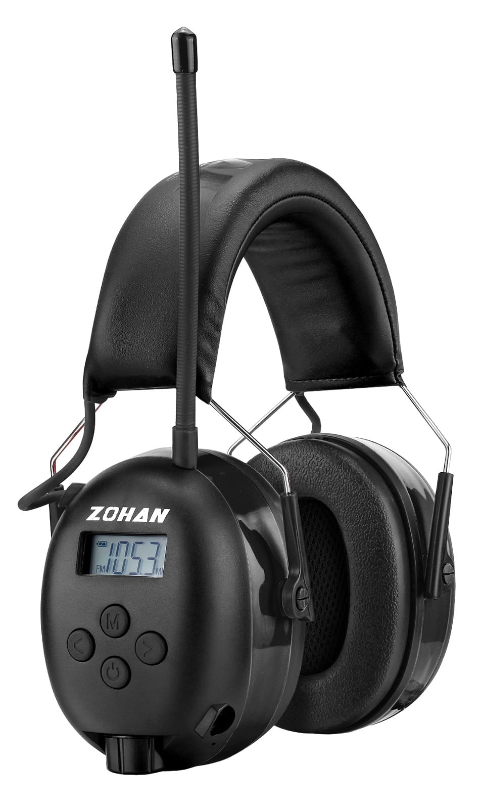 ZOHAN EM042 AM/FM Radio Headphone with Digital Display, 25dB NRR Ear Protection Noise Reduction Earmuffs