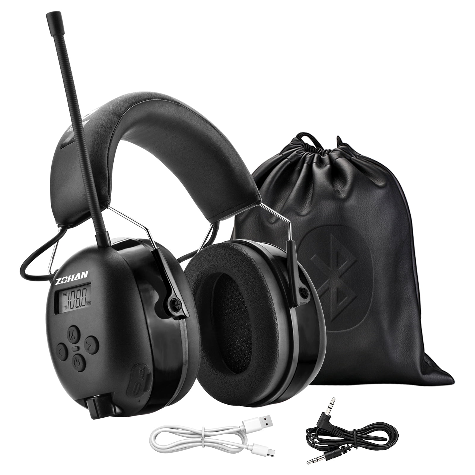 ZOHAN Upgraded Bluetooth AM/FM Radio Headphones with 2000mAh ...