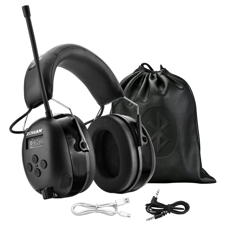 ZOHAN Upgraded Bluetooth AM/FM Radio Headphones with 2000mAh