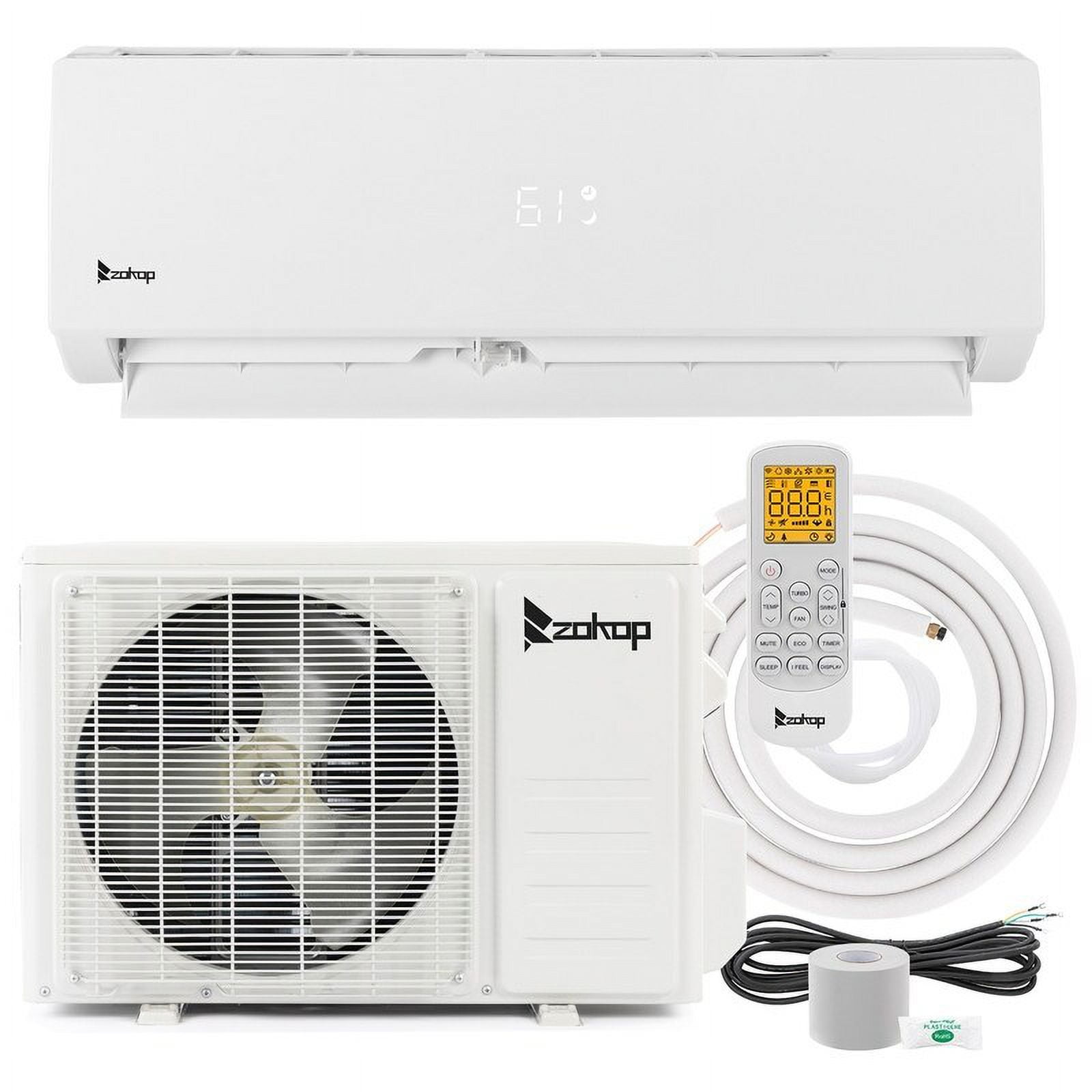 ZOKOP 12000 BTU 230V Mini Split Air Conditioner & Heater Unit Combo for