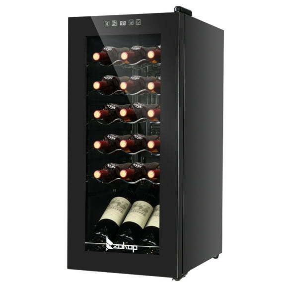 ZOKOP 18 Bottle Compressor Wine Cooler with Adjustable temperature, Digital Control