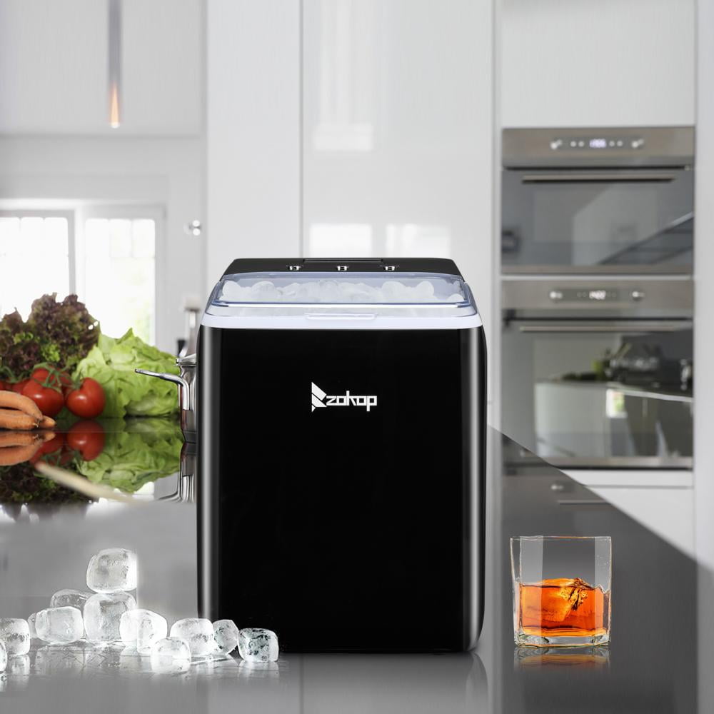 Zokop 40lbs Compact Stainless Steel Portable Countertop Ice Maker Mini Home  Bar - Small Kitchen Appliances, Facebook Marketplace