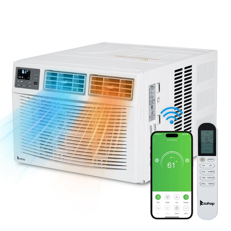 ZOKOP WiFi Enabled 12000 BTU Smart Air Conditioner Window