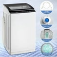thumbnail image 1 of ZOKOP 8826003 ZOKOP 30lbs Full Auto 400W Washing Machine Clothing Apartment Electric Washer, 1 of 1