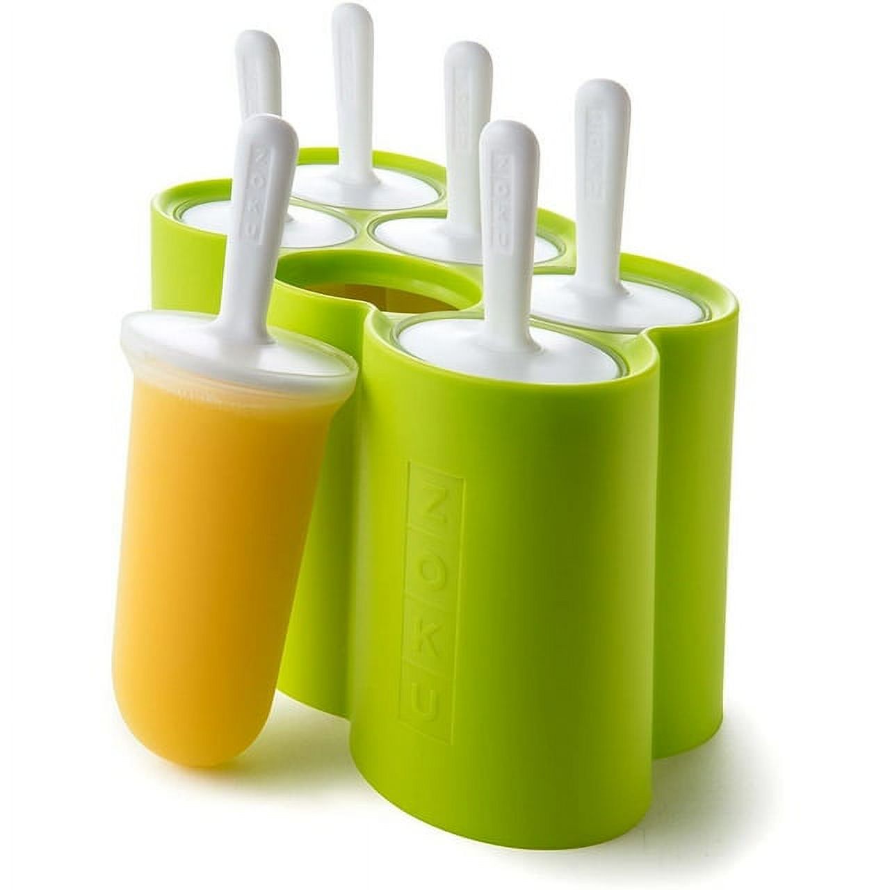 Popsicle Ice Pop Maker Molds 6 Pack Green BPA Free Ice Popsicles Mold