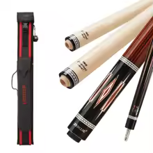 ZOKUE 3 Cushion Carom Cue Stick Low Deflection Billiard Carom Cue Set with 2 shafts and 3 Holes Carom Cue