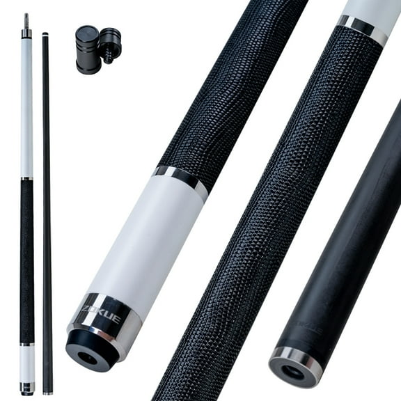 ZOKUE Elite Series Carbon Fiber Pool Cue Stick Low Deflection Full Carbon Technology Cue Stick for Beginner Primary Pool Stick with 12.5mm Tip (Easy to Control Powerful and Precise Pro Taper)