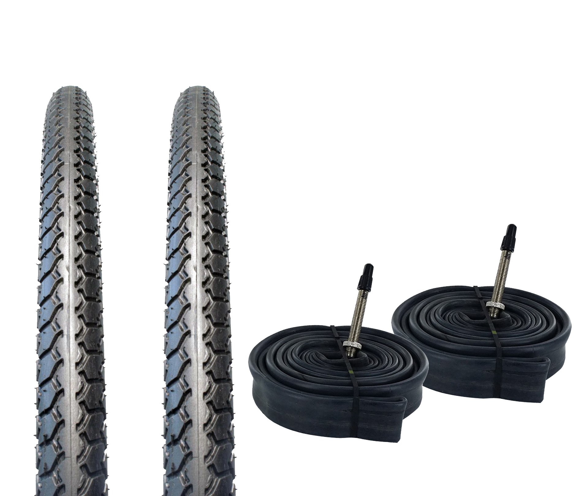 ZOL Bundle 2 Pack Velocita Bmx Tires and Tube 20x1 3/8, Presta/French 48mm Valve