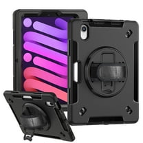 ZOLOHONI Case for iPad Mini 7 (A17 Pro) 2024 / iPad Mini 6 8.3 Inch 2021, Shockproof Military Grade Rugged Cover with 360°Stand Handle Pencil Holder for iPad Mini 6th 7th Generation