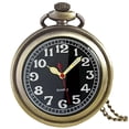 thumbnail image 1 of ZOLOHONI Quartz Pocket Watch with Chain Luminous Uncovered 46mm Bronze Men's Womens Fob & Pocket Watches, 1 of 6