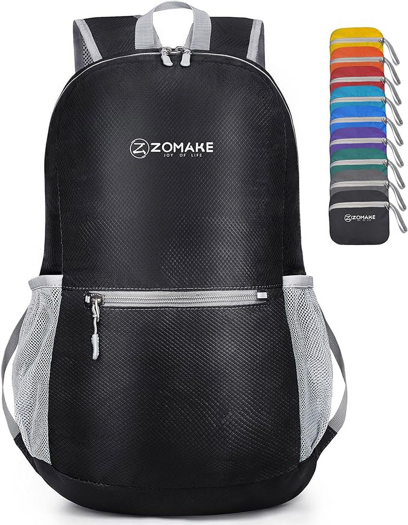 ZOMAKE Ultra Lightweight Hiking Backpack 20L Packable Small Backpacks Water Resistant Daypack for Women Men Black Walmart