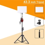 ZOMEI 10 Square Light, Dimmable 3-Color USB Fill Light With 43 Tripod & Phone Clip for Studio/Photo/Live