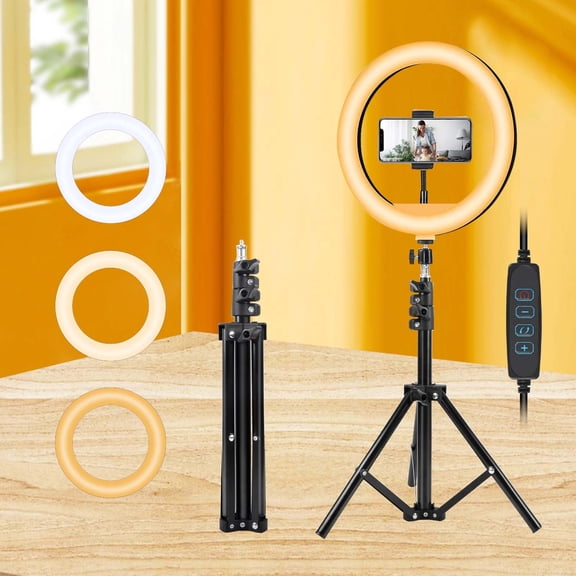 Zomei 12" LED Ring Light Kit w/ 43" Tripod & Phone Mount Ideal for Streaming, Makeup Videos & iPhone Content Creation