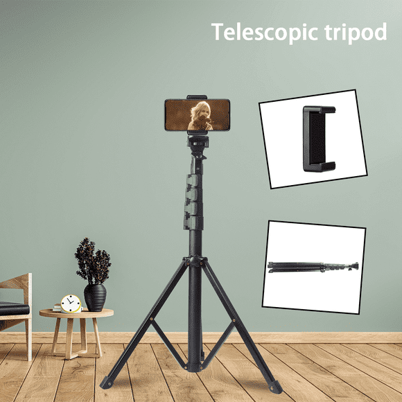 ZOMEI Extendable Phone Tripod,with1 Phone Clip, for Cameras/GoPros/ , Lightweight for Travel