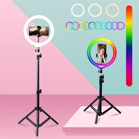 ZOMEI RGB Video Light Panel Lighting Kit, LED Bi Color Dimmable Portable Studio Light with 43" Stand, Lightweight Phone Light for Photography Video Recording Live Streaming(1pcs)