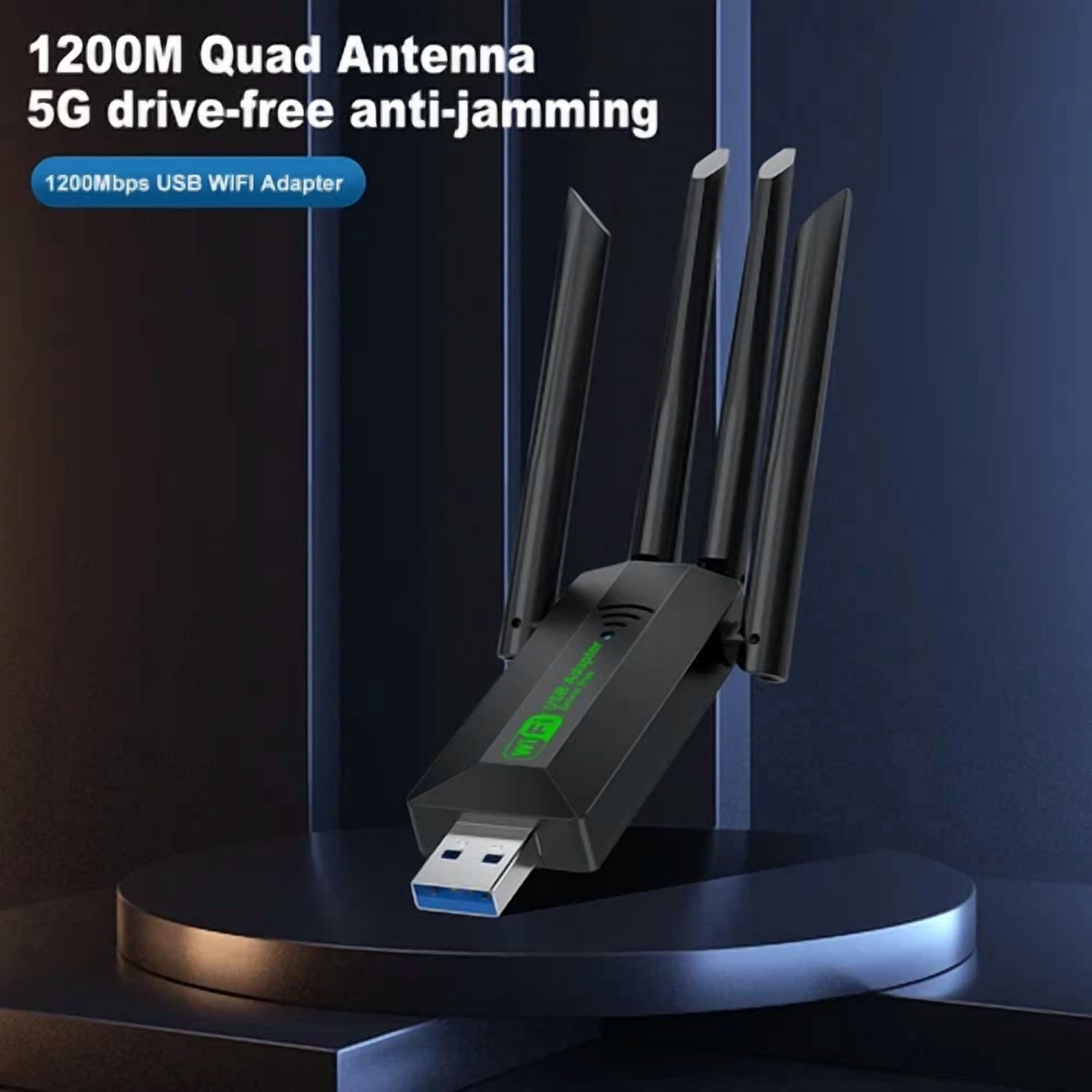 Curated visual reference: Gallery Detail: Zone 1200Mbps Usb WiFi Adapter Dual Band 5 2 4G