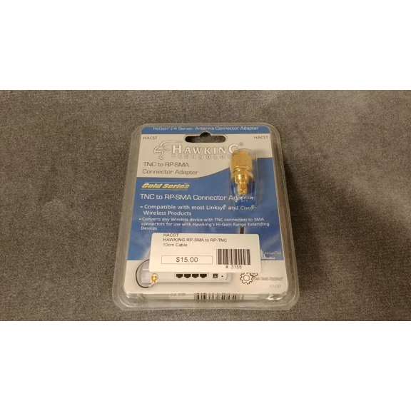 ZONE- [New, Sealed In Box] Hawking Tp-Sma To Rp-Tnc (Hacst)