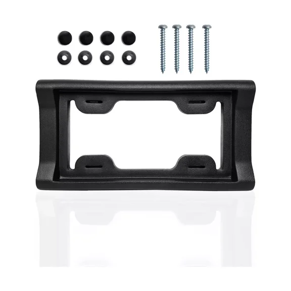 ZONE TECH LICENSE PLATE BUMPER GUARD - UNIVERSAL RUBBER LICENSE PLATE MOUNT