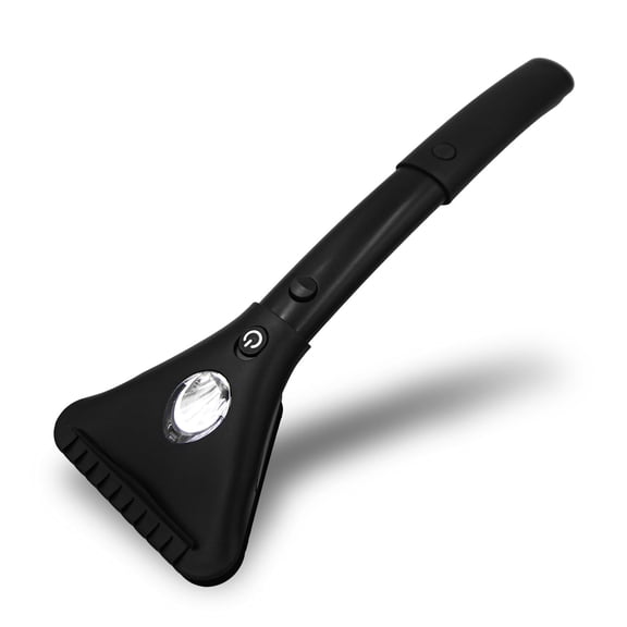 ZONETECH Heated Car Window Ice/Snow Scraper Extendable Auto Windshield Heated Scraper with LED Light,12V Electric Heating, Car Ice & Snow Removal Tool Stocking Stuffer