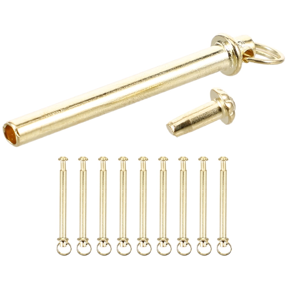 ZONHEBIN 10 Sets Folding Fan Shaft Rivets And Nuts Handheld Fan