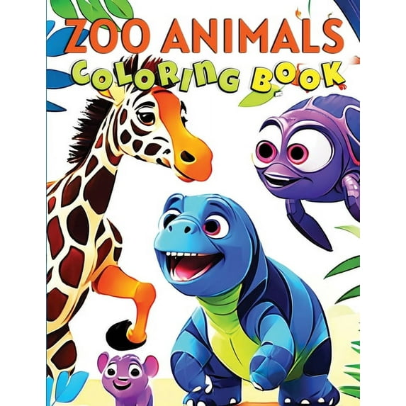 ZOO Animals Coloring Book for Kids: Zookeeper's Playground Coloring Book, (Paperback)
