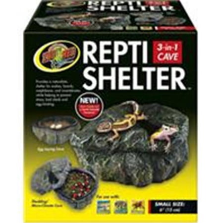 ZOO MED LABORATORIES INC- Repti Shelter 3-In-1 Cave Light Blue