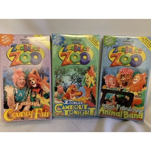 ZOOBILEE ZOO 3 PACK VHS TAPES