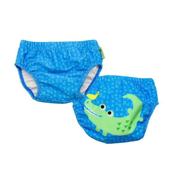 ZOOCCHINI Baby/Toddler Reuseable Swim Diaper Set (2 Pcs) - Aidan the Alligator