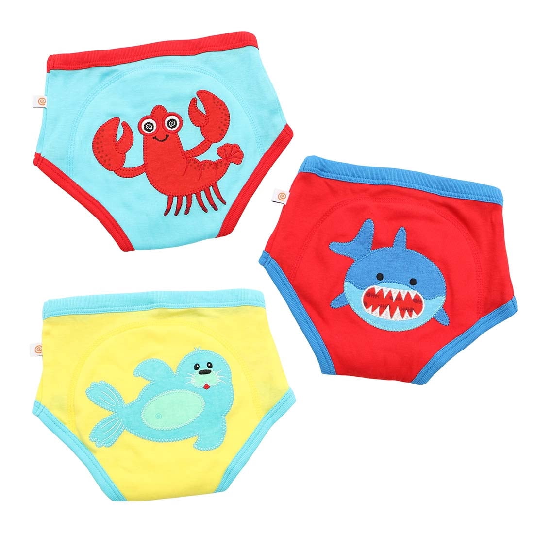 ZOOCCHINI Toddler Organic Potty Training Pants (3-pk) - Ocean Pals