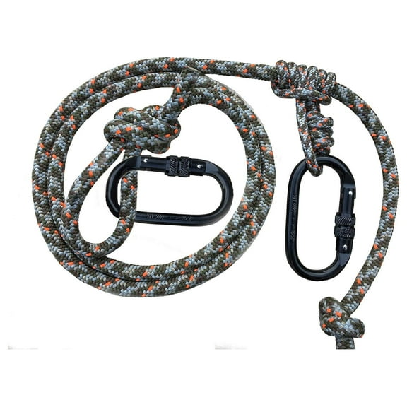 ZOOK Adjustable Lineman's Rope 1.0 | Hunting Safety Line | Trees Stand Harness Rope | Treestrap | Climbing Camouflage