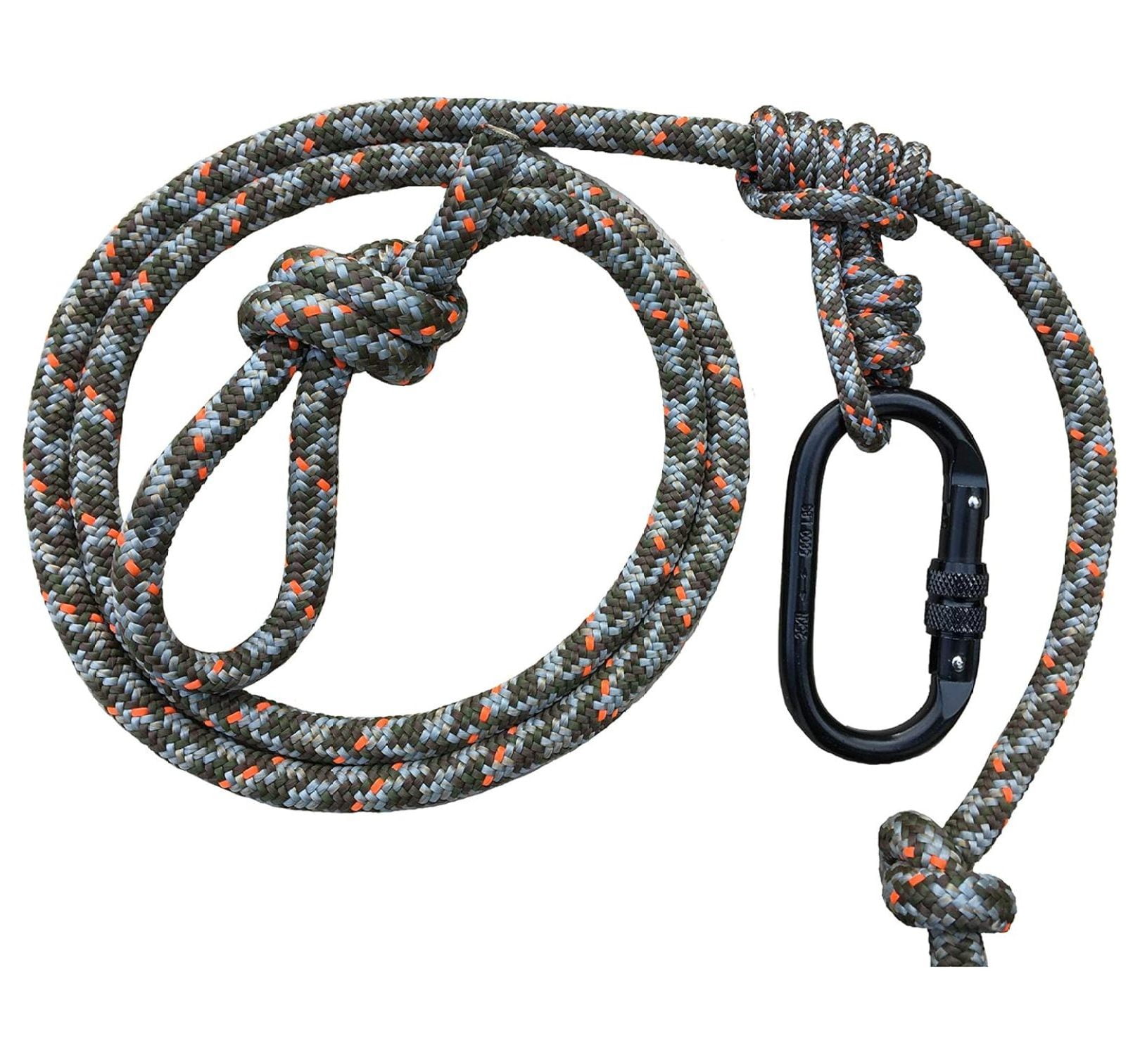 Tether Rope For Saddle Hunting ZOOK Tree Tether 2.0 - Hunting Safety Rope  For Tree Stands (7.5ft Camo) Hunting Seat
